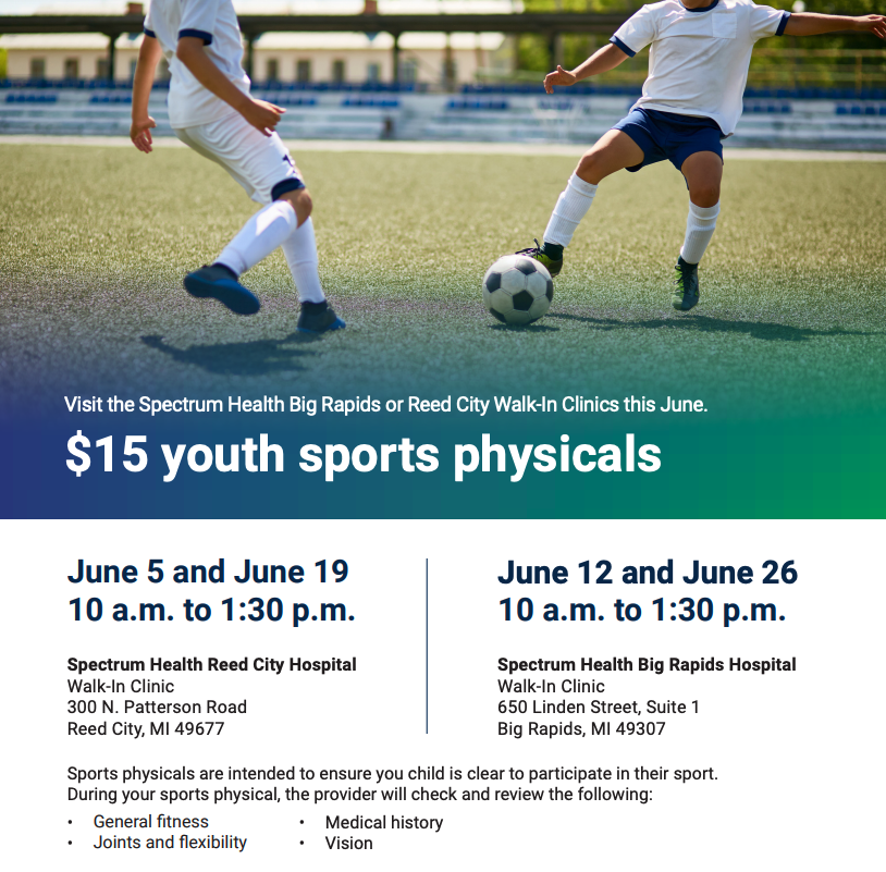 Youth Sports Physicals Info