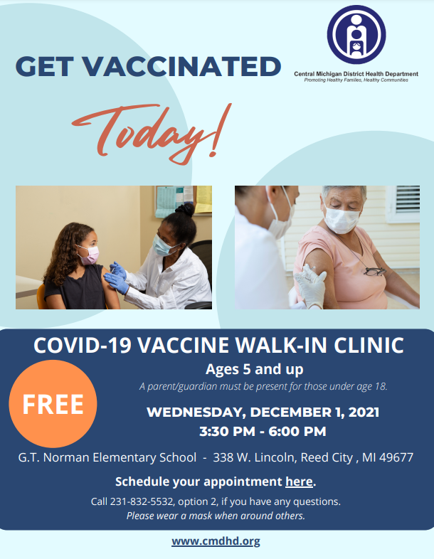 Immunization Clinic Tomorrow | G.T. Norman Elementary