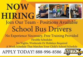We Need Bus Drivers! Come Drive for us!