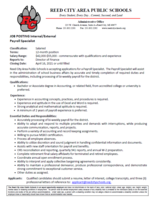 Job Posting Payroll Specialist